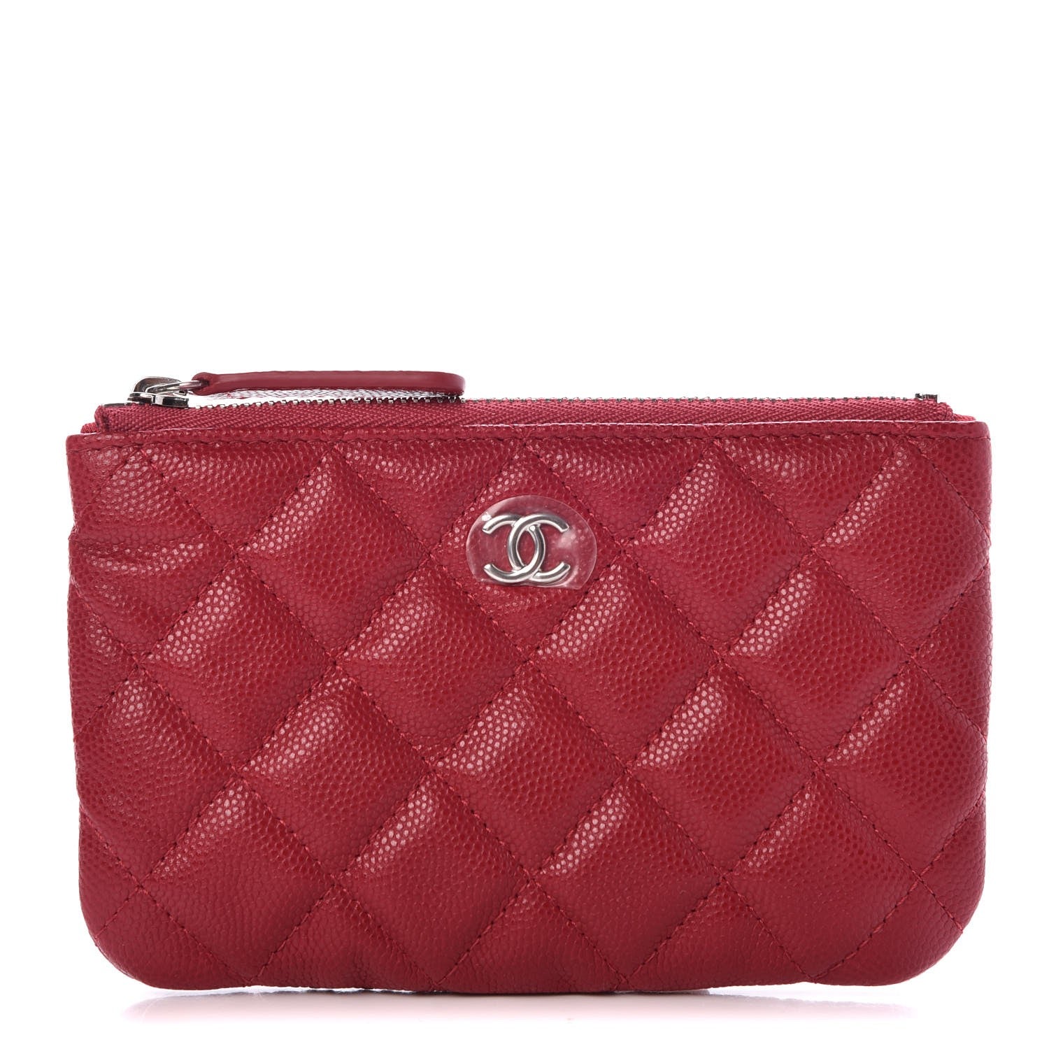 Chanel Caviar Quilted Small Cosmetic Case Pink 1 of 8