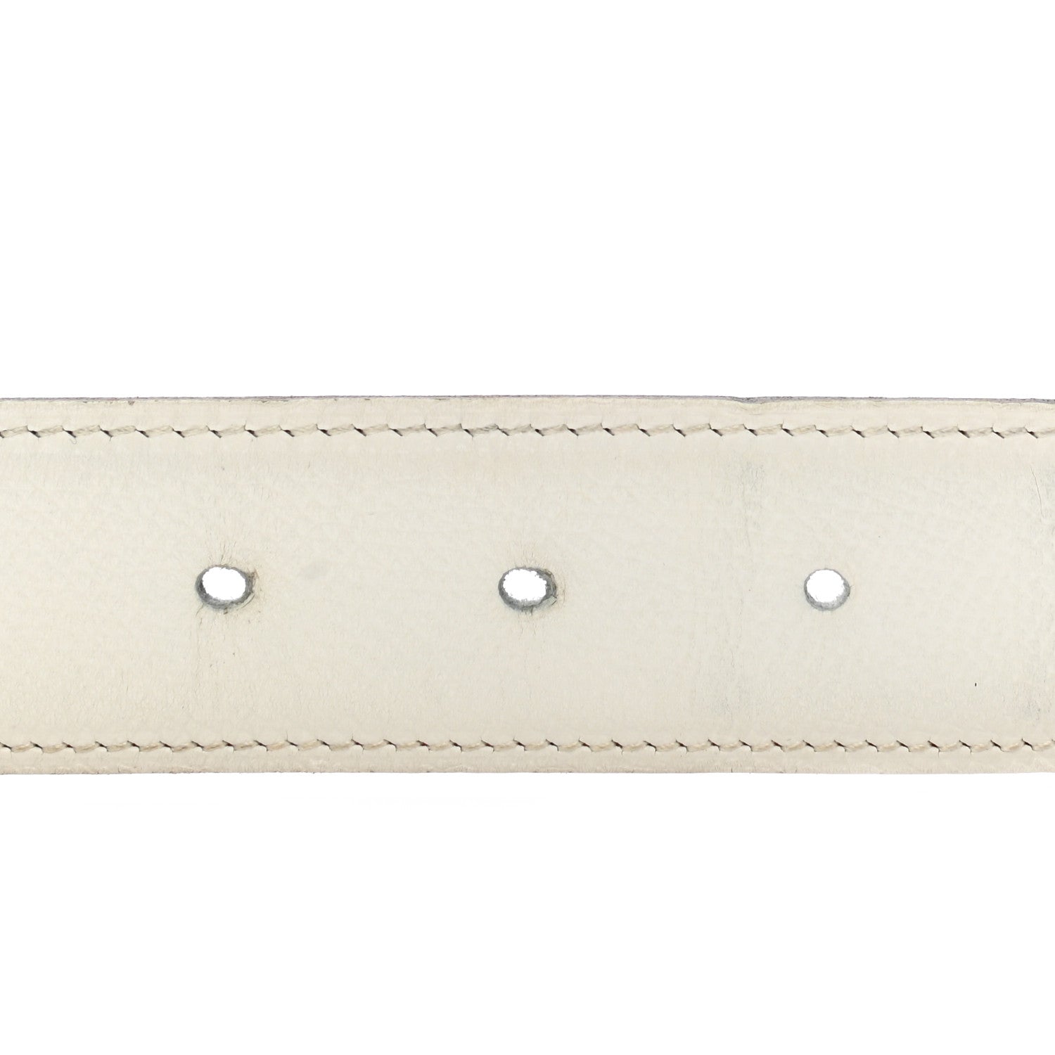 Hermes Epsom Swift 32mm H Belt 85 White Orange 5 of 10