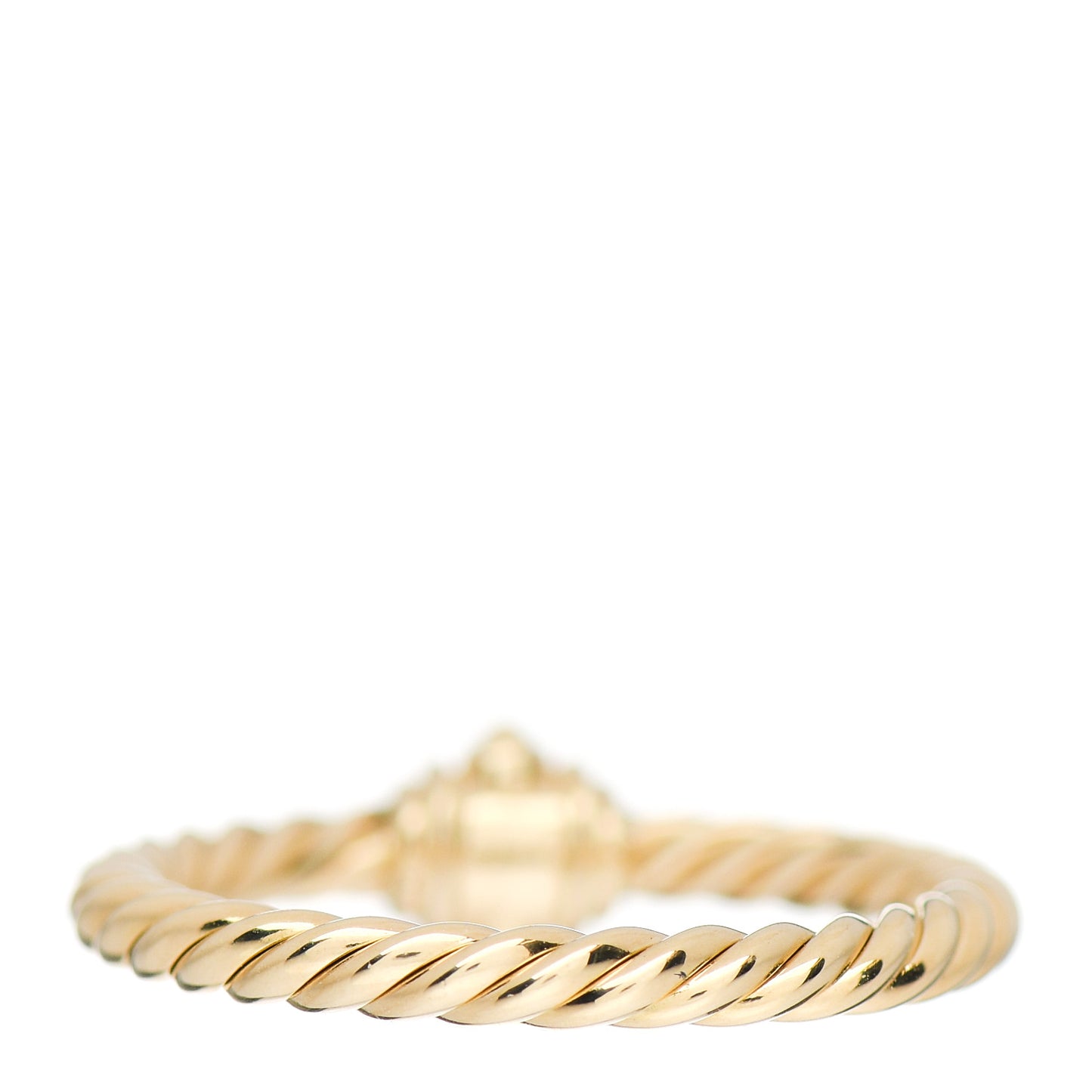 18K Yellow Gold Diamond Renaissance Station Ring 50 5.25