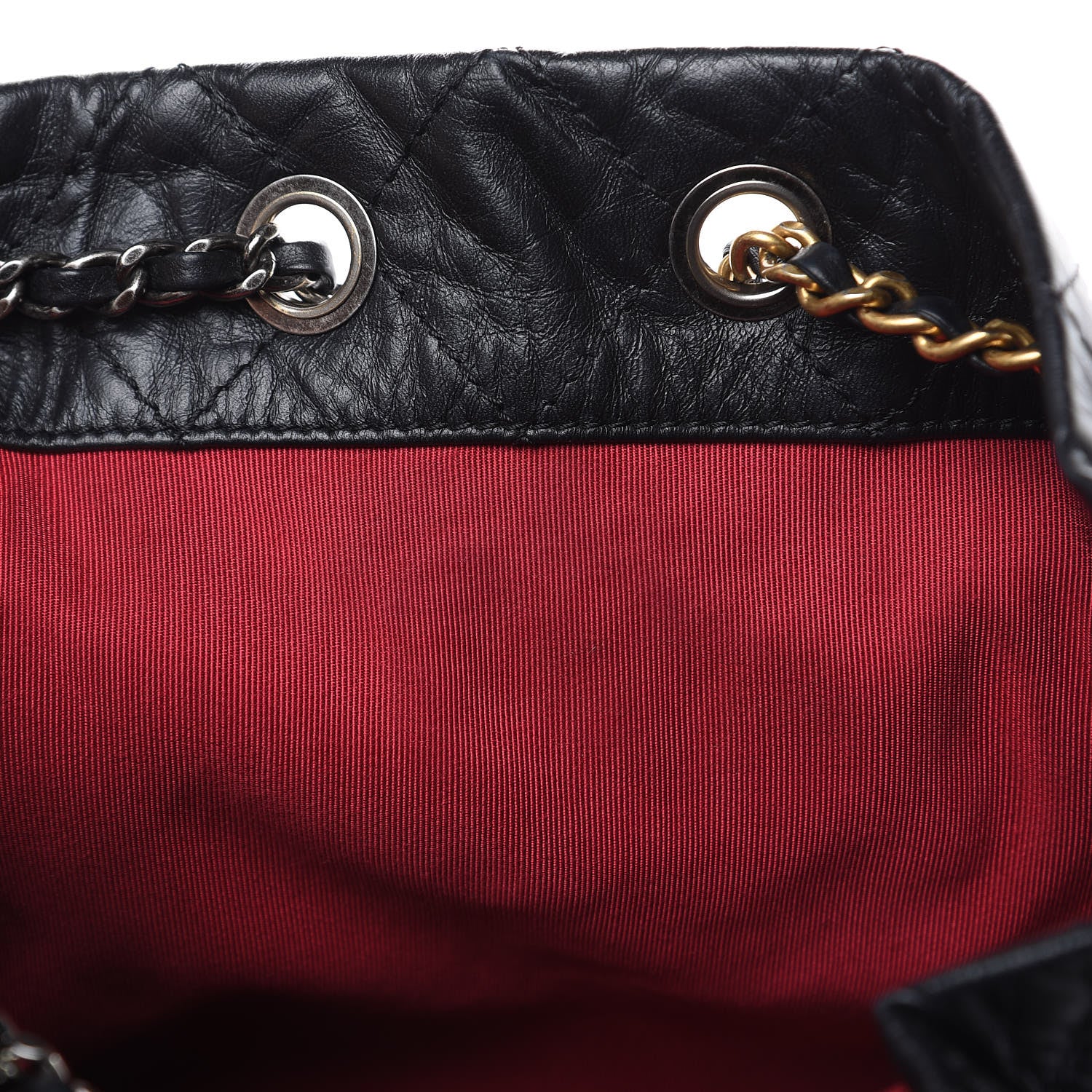 Chanel Aged Calfskin Quilted Small Gabrielle Backpack Black 14 of 14