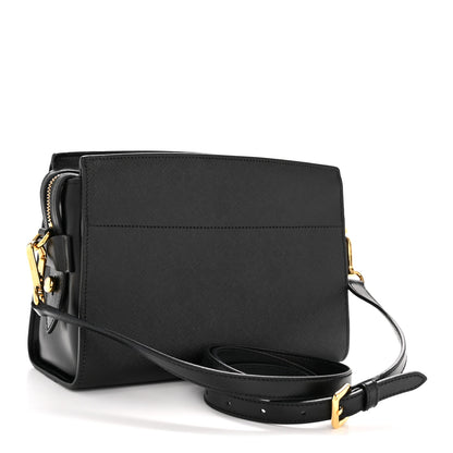 Prada City Calf Esplanade Shoulder Bag Black 3 of 14