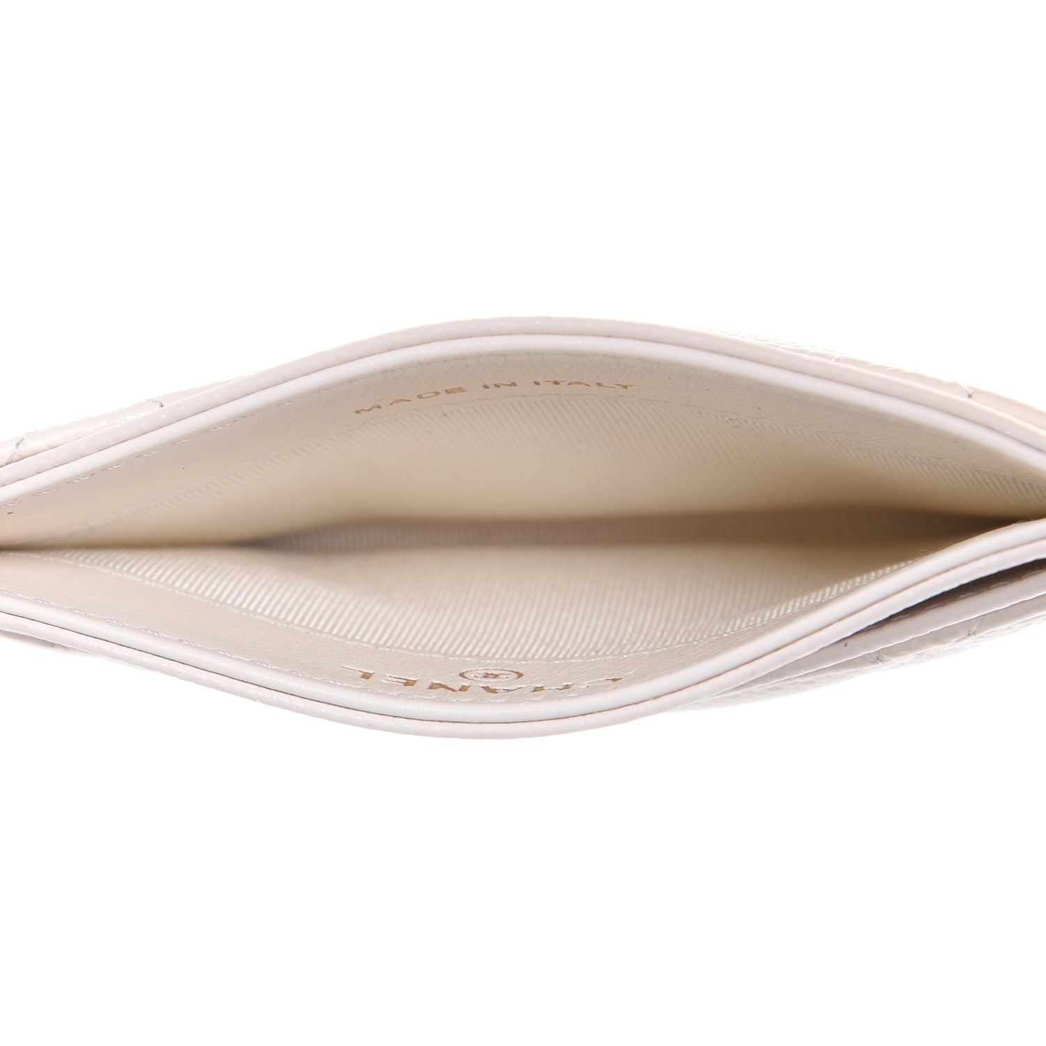 Chanel Caviar Quilted Card Holder White 5 of 9