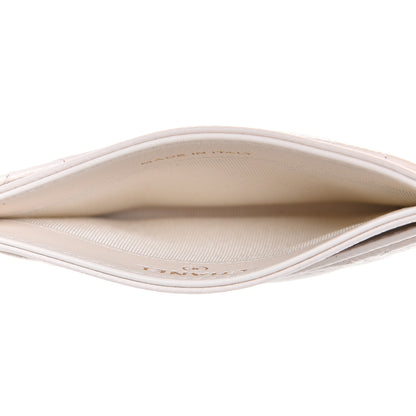 Chanel Caviar Quilted Card Holder White 5 of 9