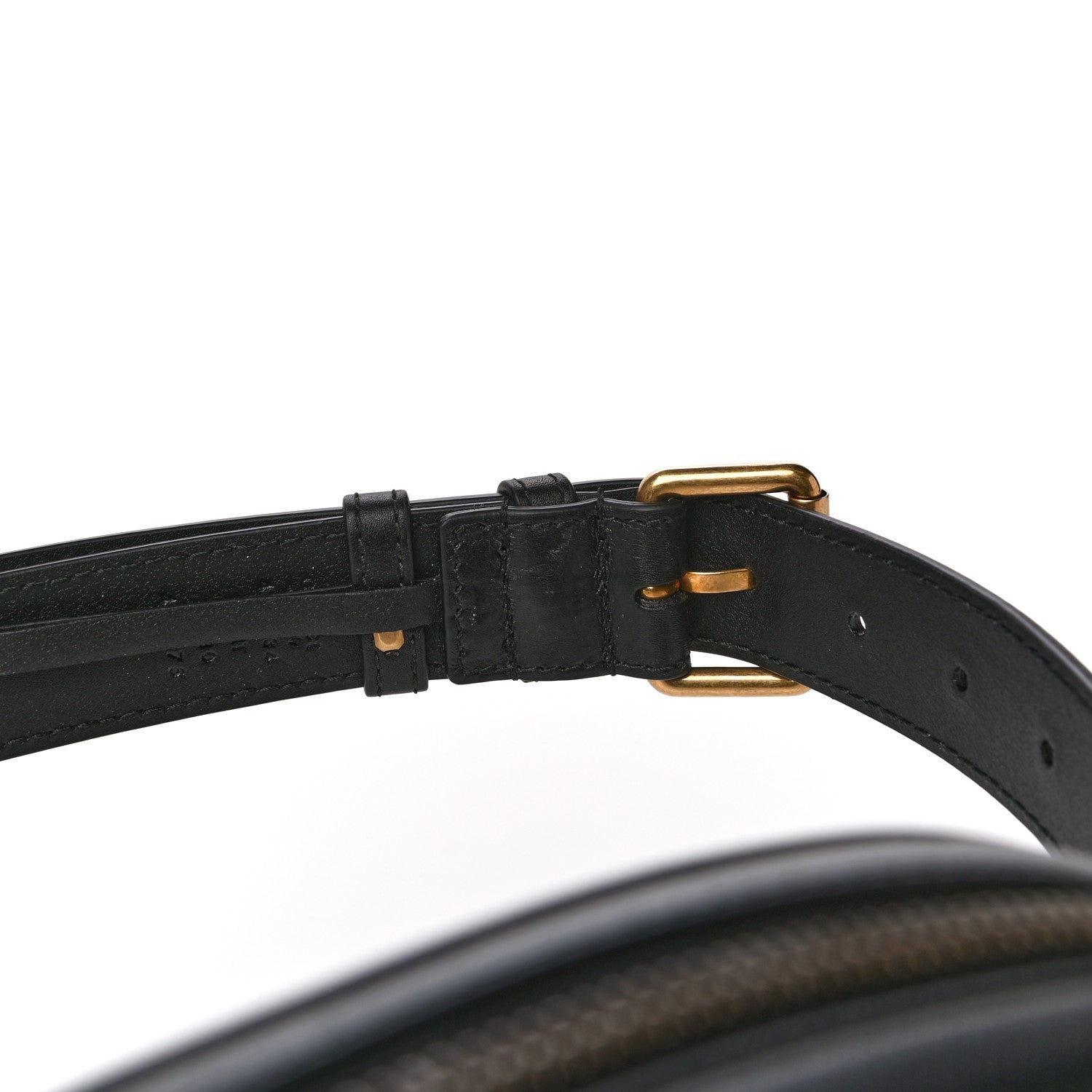 Gucci Calfskin Matelasse GG Marmont Belt Bag 75 30 Black 13 of 15