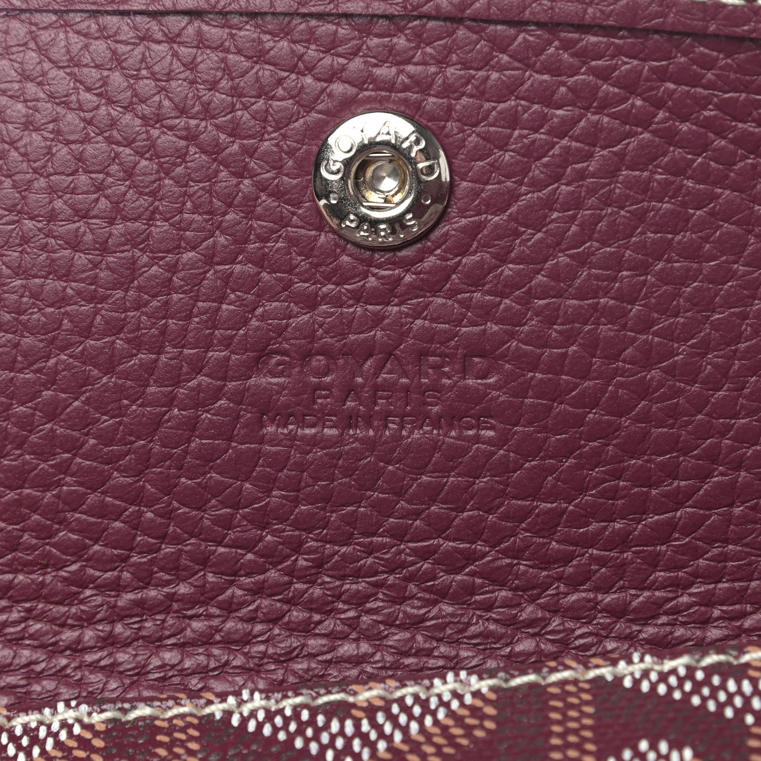 Goyard Goyardine Sac Hardy Pet Carrier PM Burgundy 6 of 9