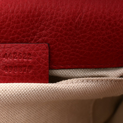Gucci Cellarius Calfskin Mini GG Marmont Top Handle Bag Vulcanic Red 7 of 10