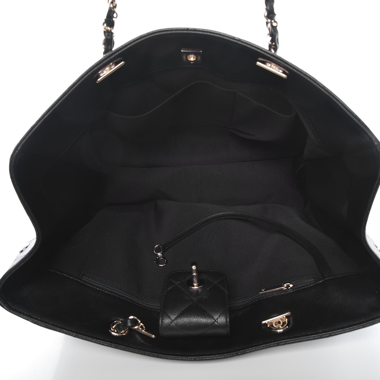 Chanel Caviar Quilted Large Shopping Tote Black 5 of 8