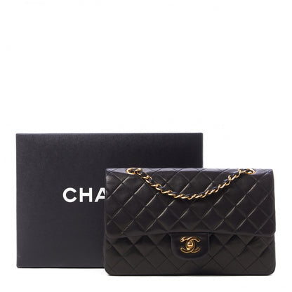 Chanel Lambskin Quilted Medium Double Flap Brown 10 of 10
