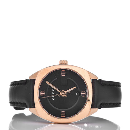 Gucci Stainless Steel Calfskin 29mm GG2570 Quartz Watch Black 4 of 10