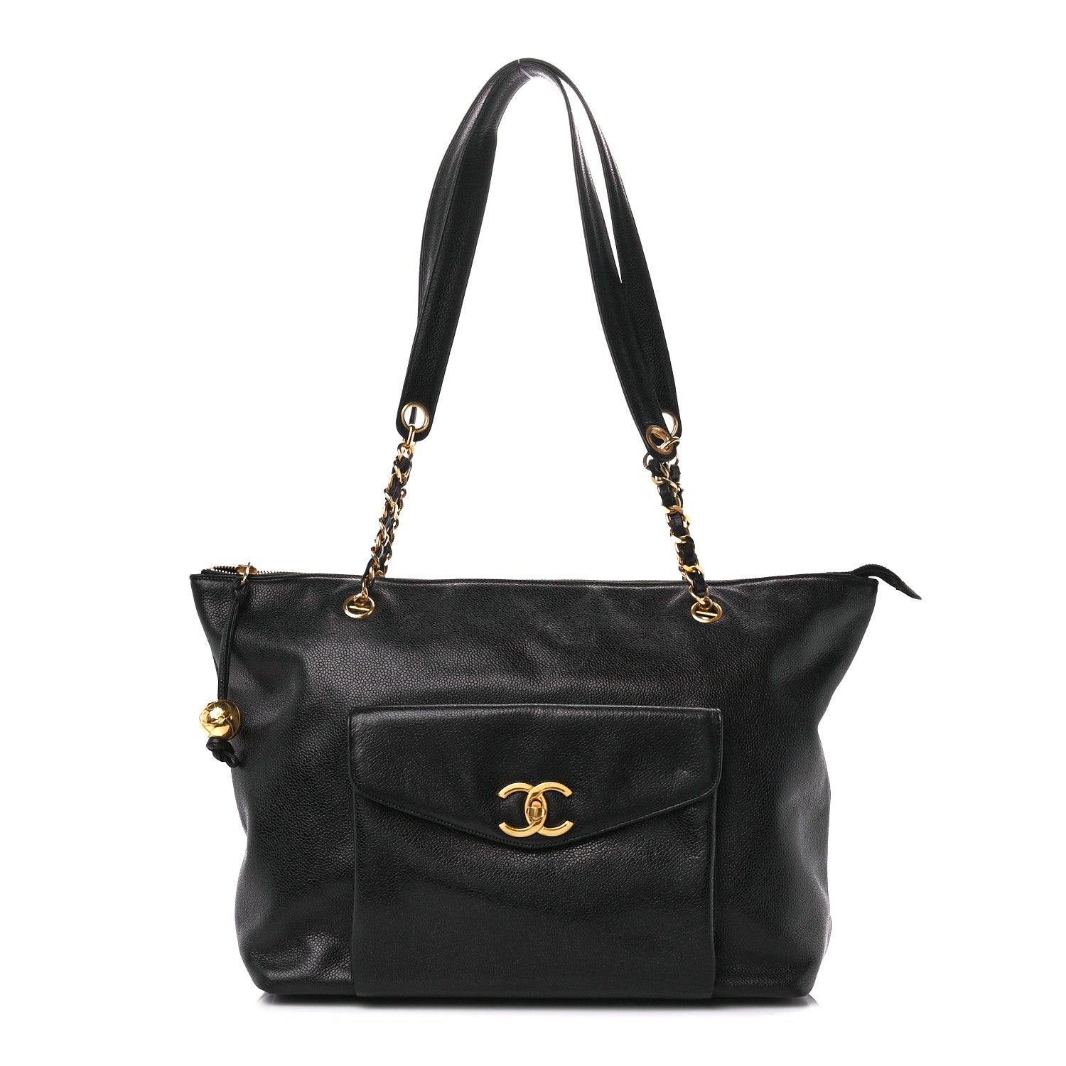 Chanel Caviar CC Shopper Tote Black 1 of 12
