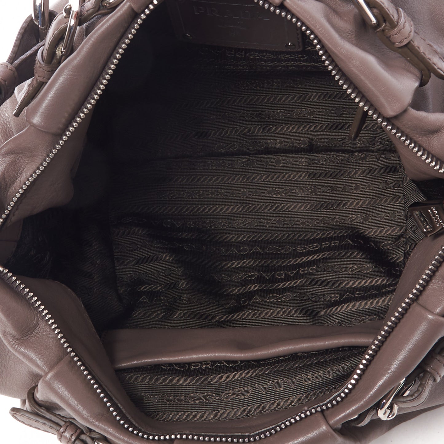 Soft Calfskin Pleated Belt Hobo Bambu