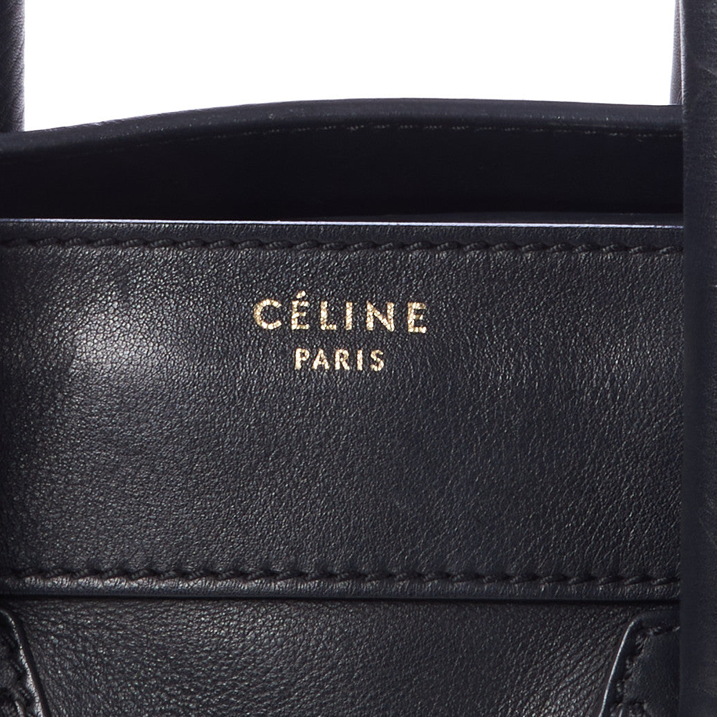 Smooth Calfskin Mini Luggage Black