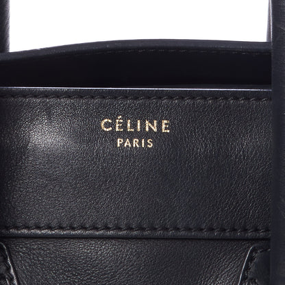 Celine Smooth Calfskin Mini Luggage Black 7 of 7