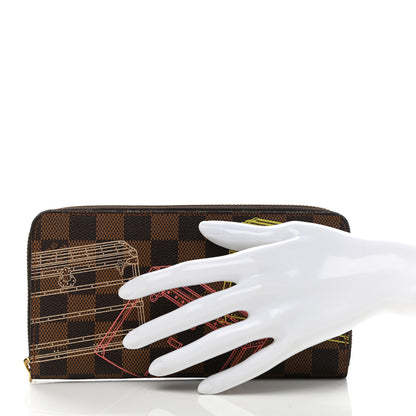 Louis Vuitton Damier Ebene 2014 Christmas Animation Zippy Wallet 2 of 8
