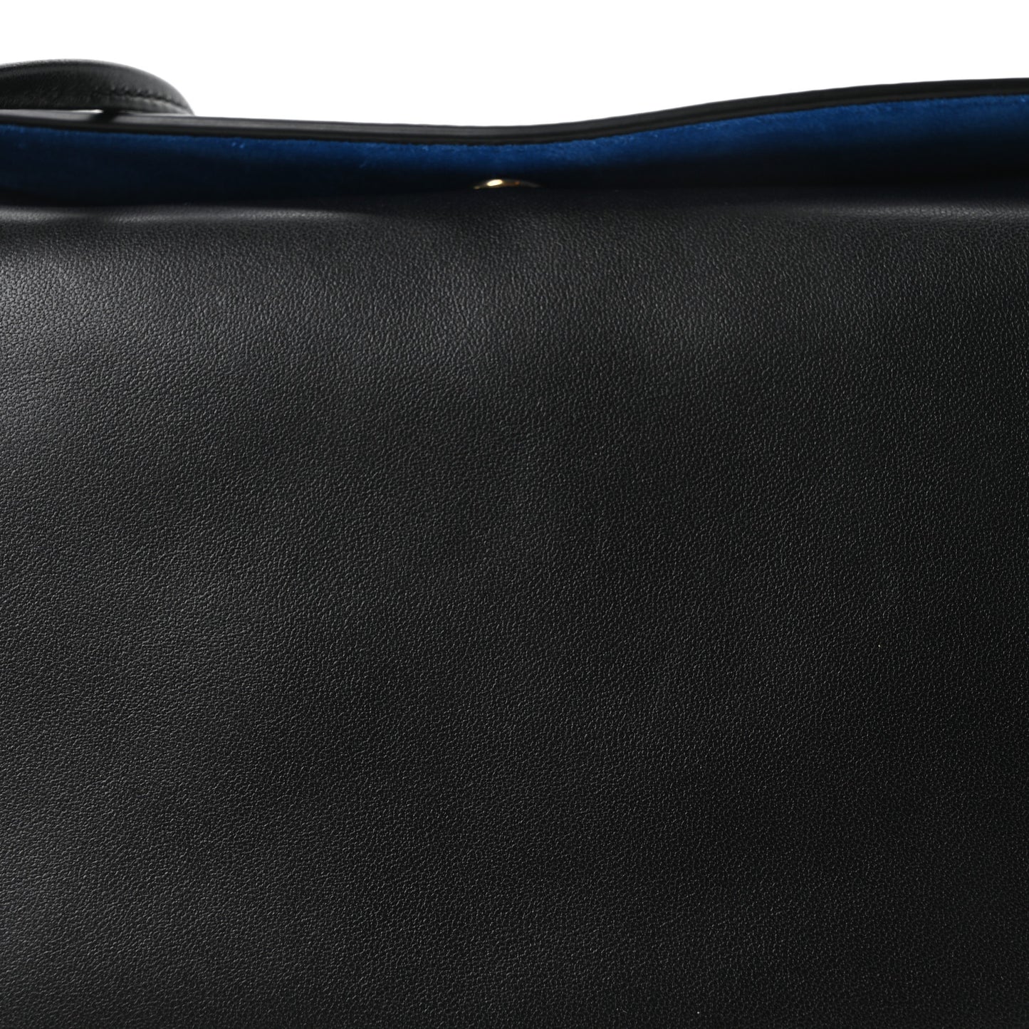 Smooth Lambskin Trio Flap Crossbody Bag Black