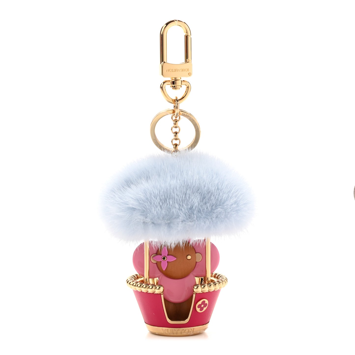 Mink Fur Fun Fair Big Wheel Bag Charm Key Holder