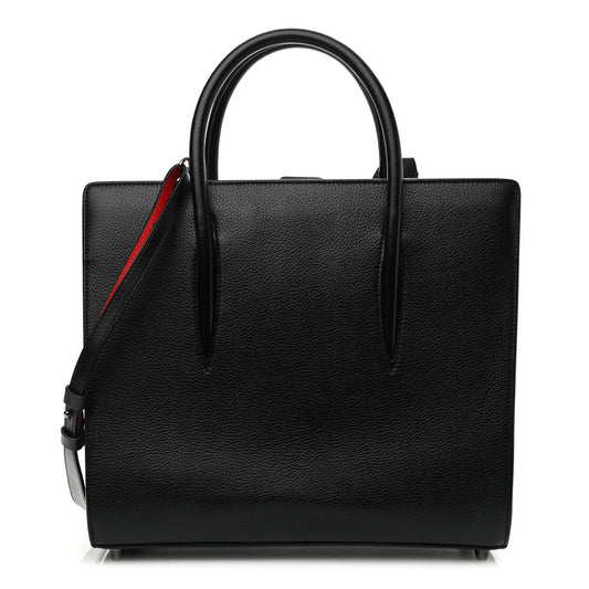 Calfskin Empire Patent Studded Medium Paloma Black