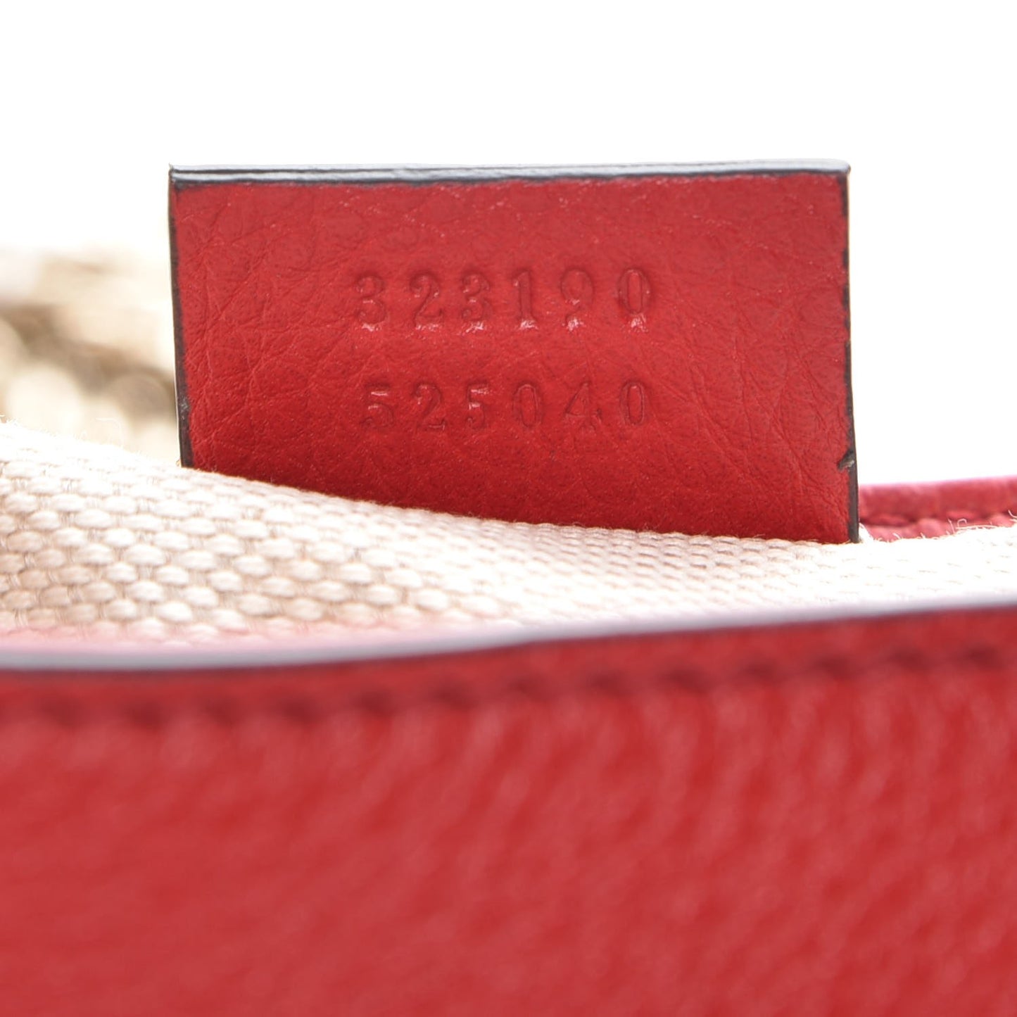 Pebbled Calfskin Small Soho Flap Crossbody Red