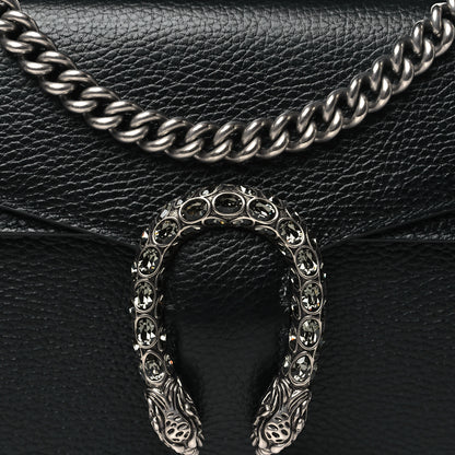 Gucci Pebbled Calfskin Small Dionysus Shoulder Bag Black 8 of 10