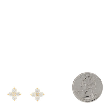 Parker & West by FASHIONPHILE 18K Yellow Gold Diamond 1.66ctw Flower Stud Earrings 2 of 6