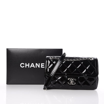Chanel Patent Quilted Small Coco Shine Flap Black 8 of 8