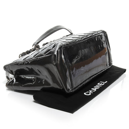 Chanel Patent Grand Shopping Tote GST Grey 4 of 7