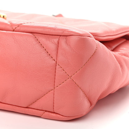 Chanel Goatskin Quilted Medium Chanel 19 Flap Pink 8 of 8