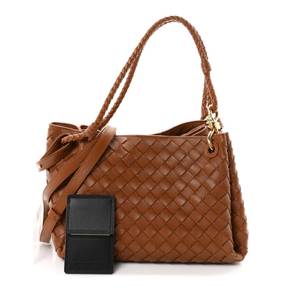 Bottega Veneta Nappa Intrecciato Medium Parachute Shoulder Wood 3 of 11