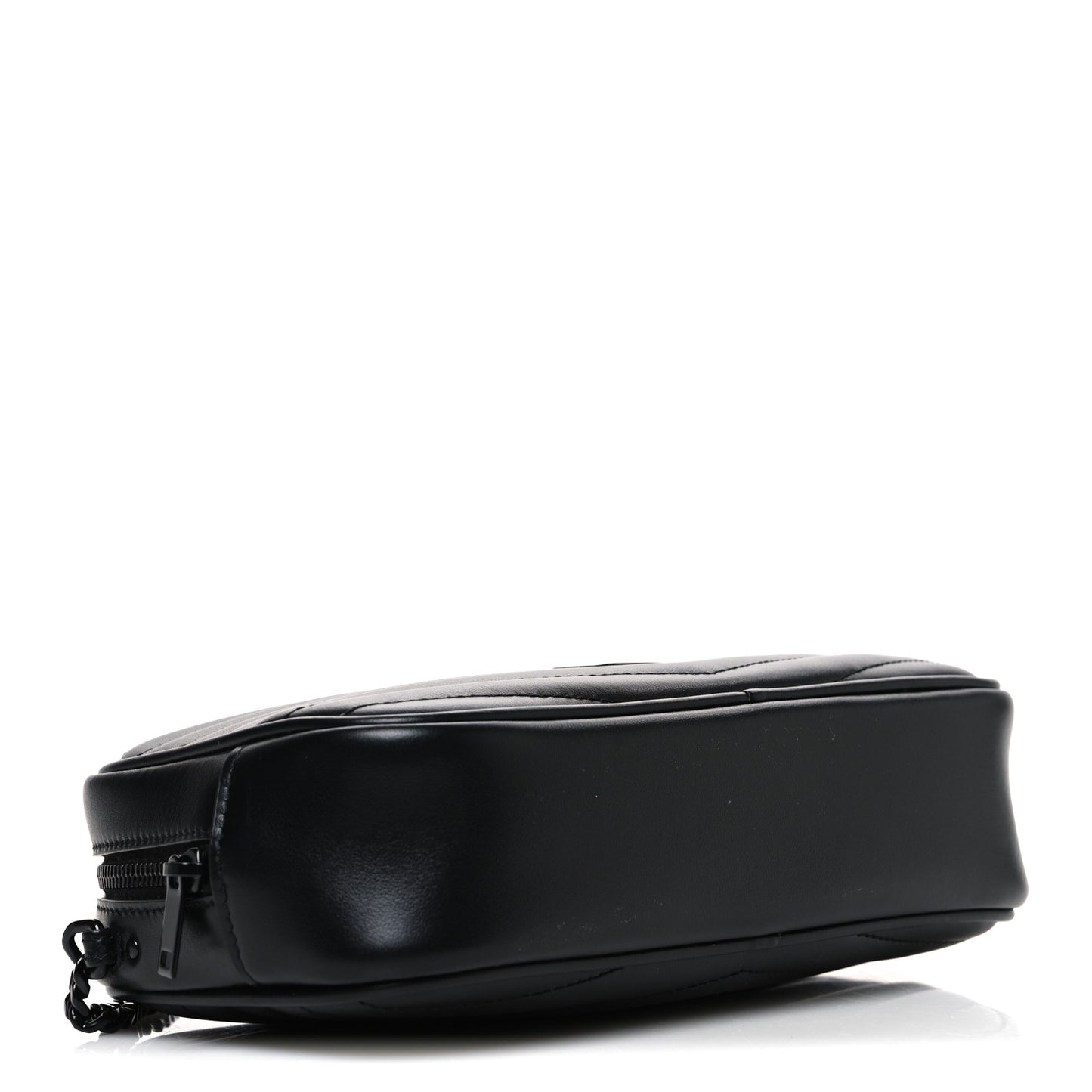 Calfskin Matelasse Monochrome Monogram Mini Lou Camera Bag Black