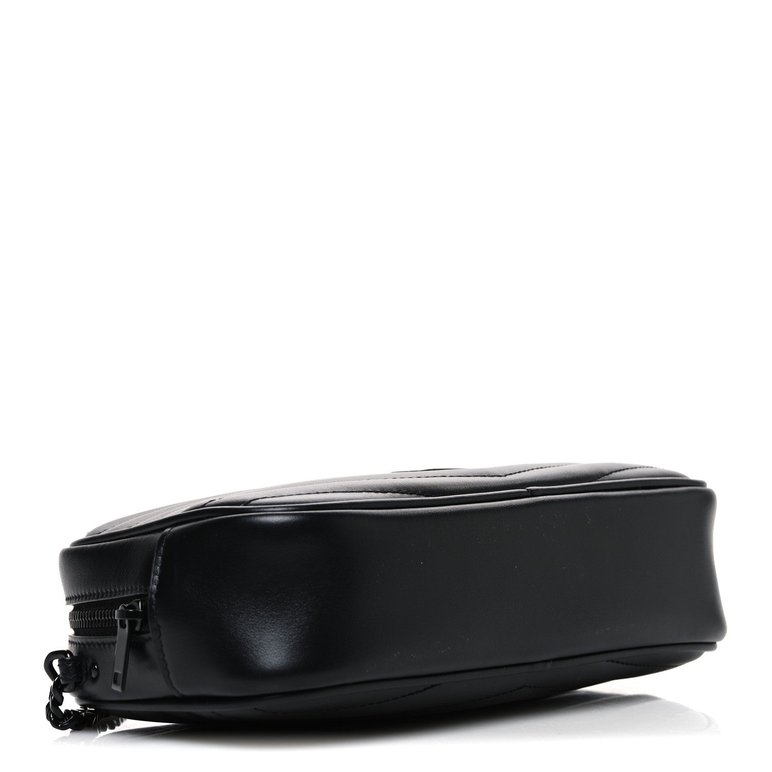 Saint Laurent Calfskin Matelasse Monochrome Monogram Mini Lou Camera Bag Black 4 of 10
