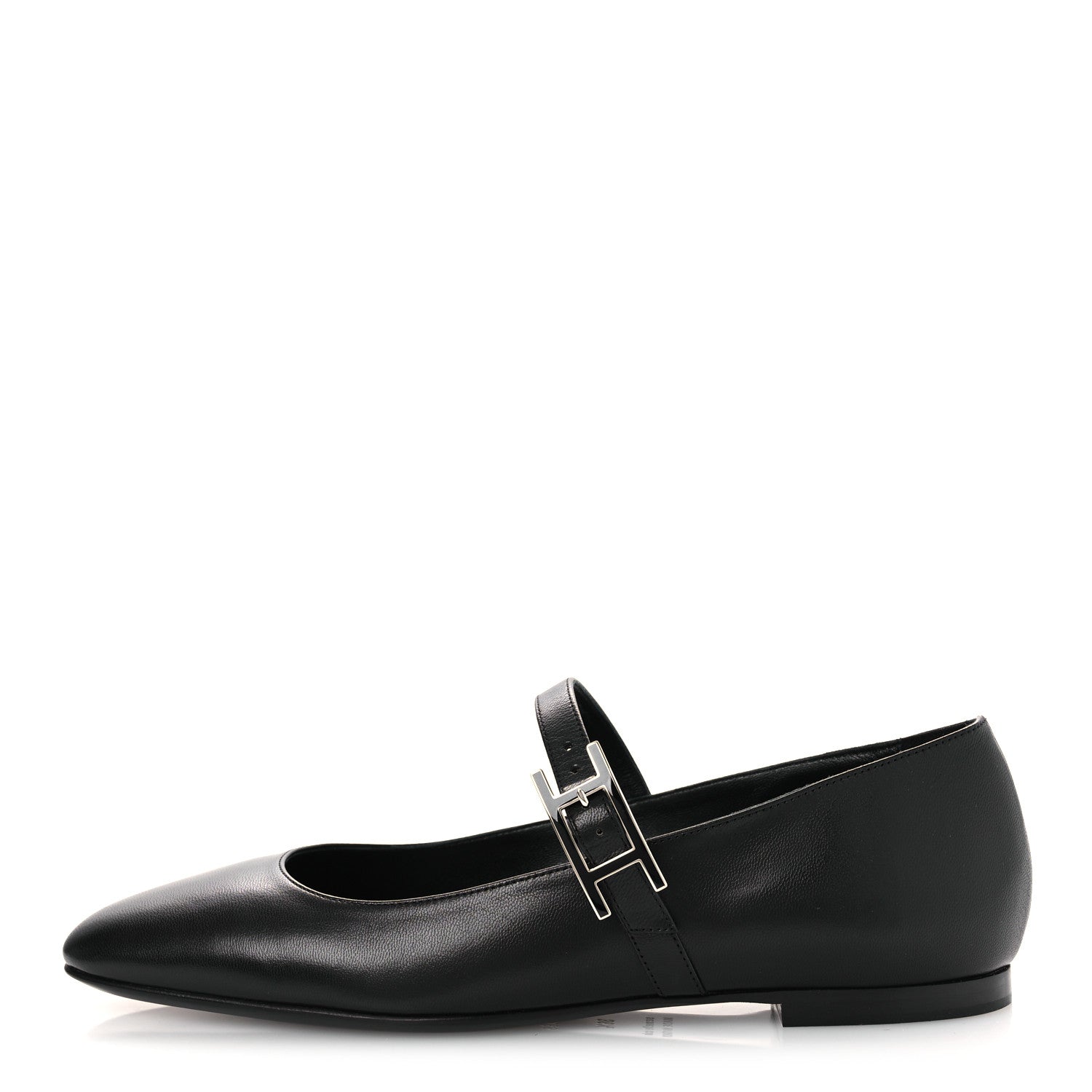 Hermes Goatskin Jane Ballet Flats 36.5 Black 1 of 11