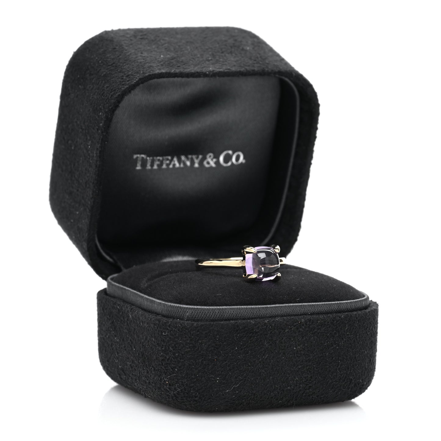 18K Yellow Gold Amethyst 7mm Paloma Picasso Sugar Stacks Ring 52 6