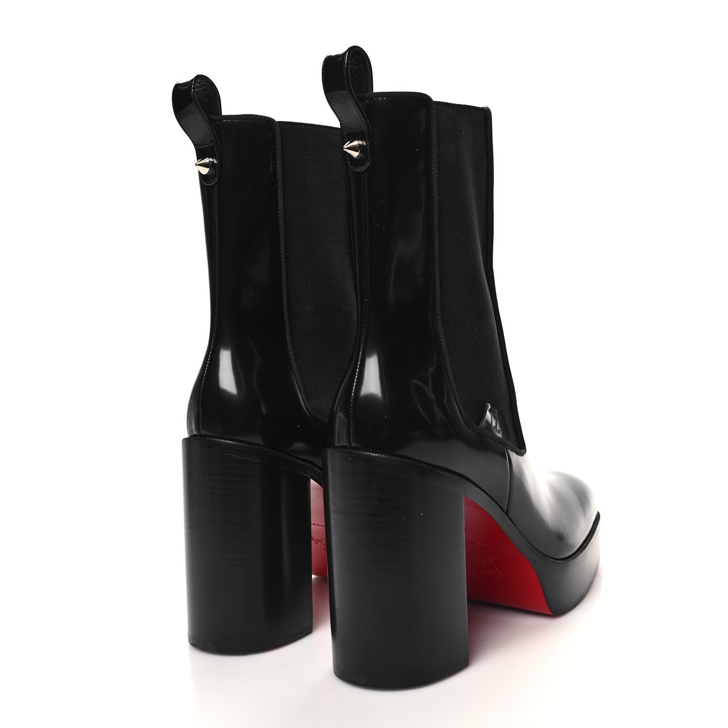 Christian Louboutin Calfskin Abrasivato Chelsea Stage 110 Boots 41 Black 4 of 7