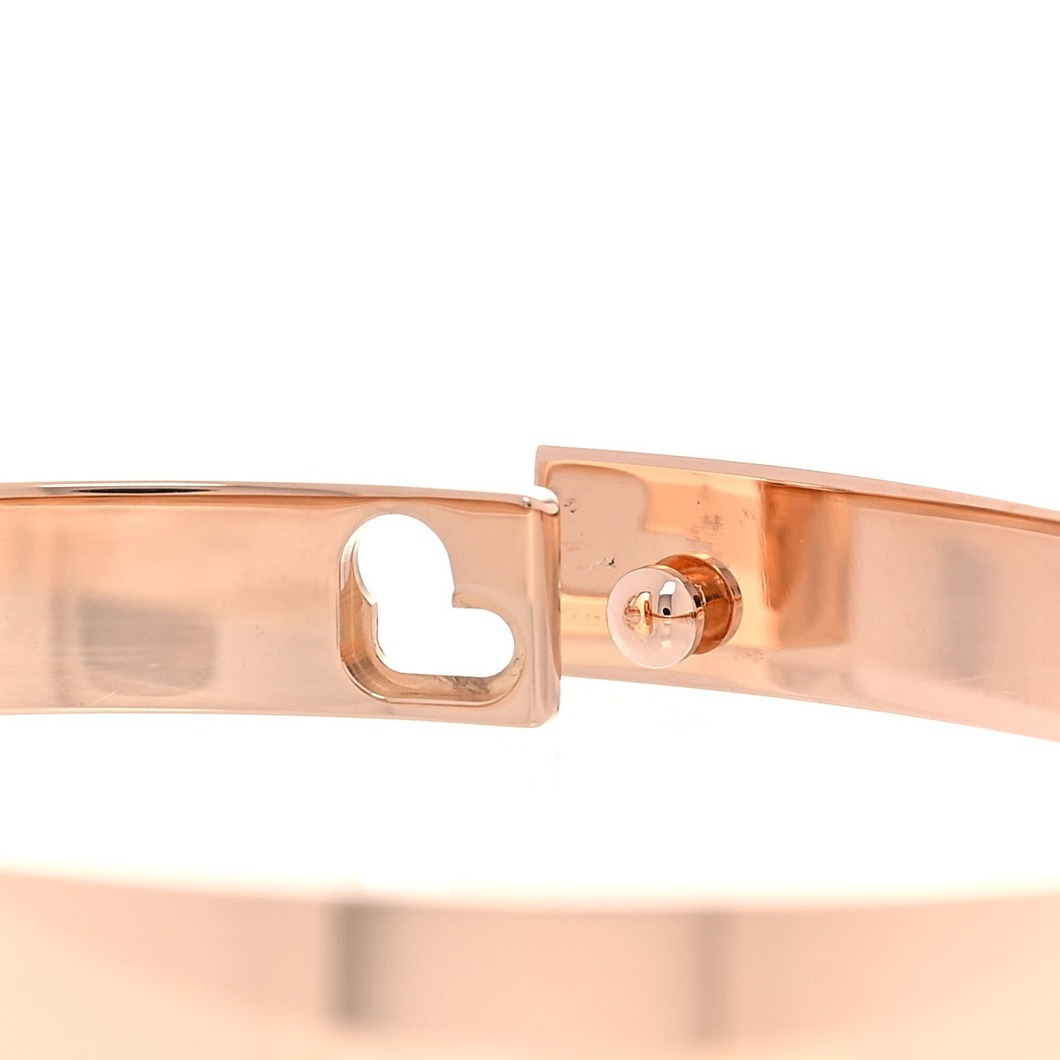 Hermes 18K Rose Gold PM Collier De Chien Bracelet XS 5 of 6