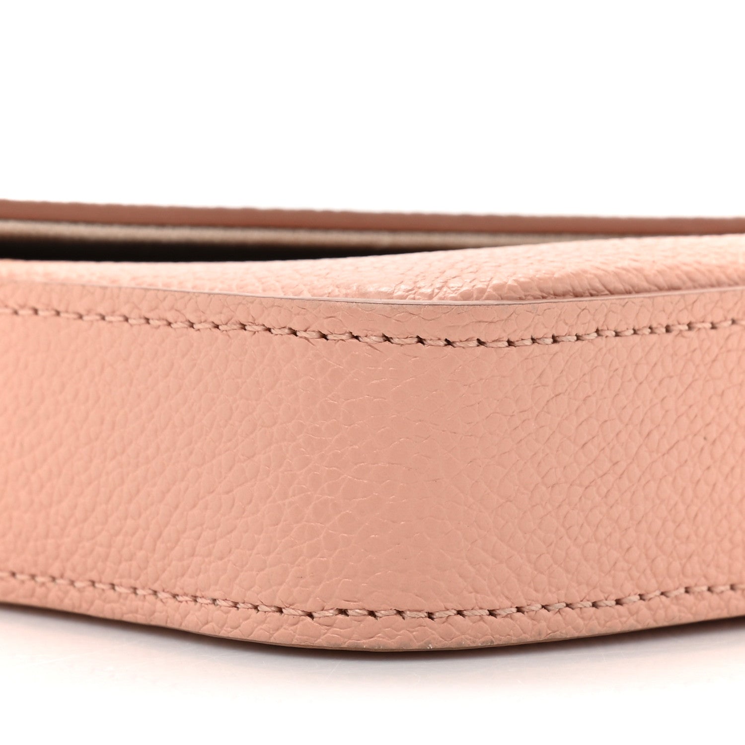 Louis Vuitton Empreinte Monogram Giant Felicie Pochette Chain Wallet Rose Trianon Creme 11 of 14