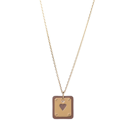 Hermes Swift As De Coeur Necklace Gold 1 of 6