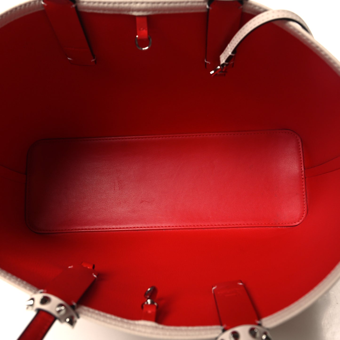 Calfskin Spikes Small East West Cabata Tote in Ballerina Ballerina