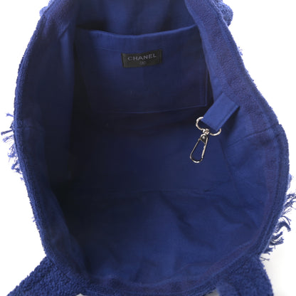 Chanel Terry Cotton CC Beach Tote Towel Set Blue 6 of 11