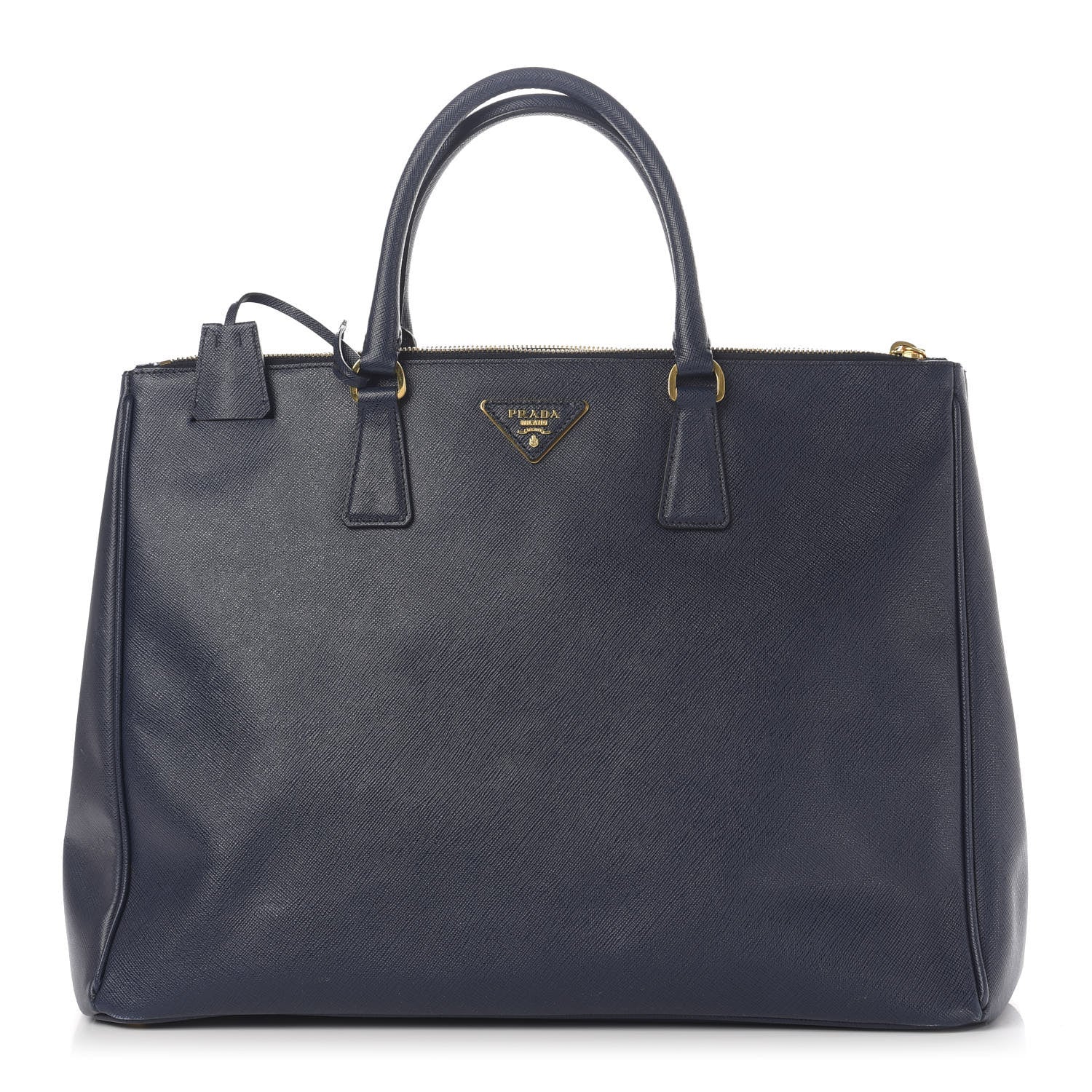 Prada Saffiano Large Galleria Double Zip Tote Baltico 1 of 14