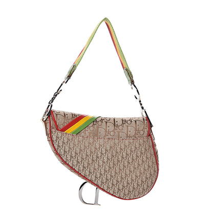 Christian Dior Monogram Rasta Saddle Bag Beige 3 of 9