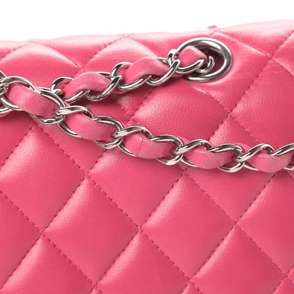 Chanel Lambskin Quilted Medium Double Flap Fuchsia 19 of 19