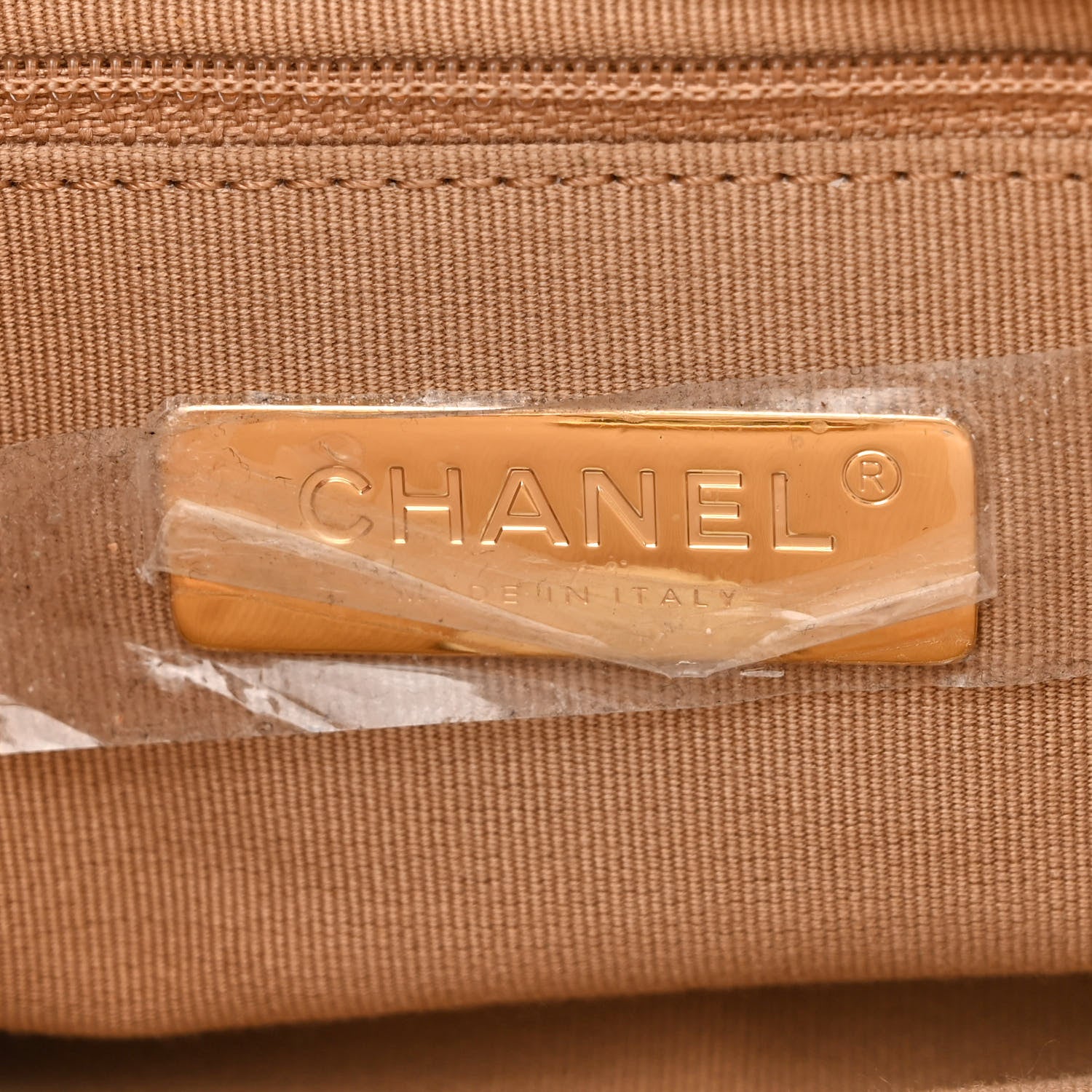 Chanel Lambskin Quilted Medium Chanel 19 Flap Dark Beige 6 of 10
