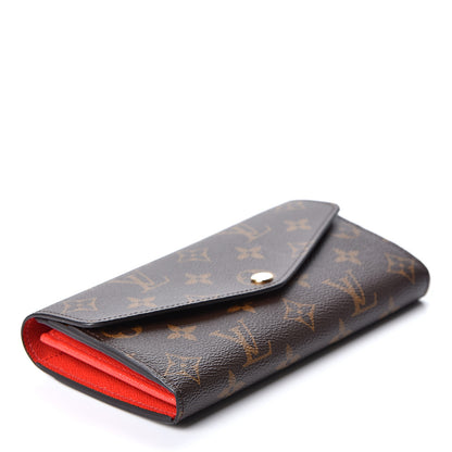 Louis Vuitton Monogram Sarah Wallet NM Coquelicot 3 of 9