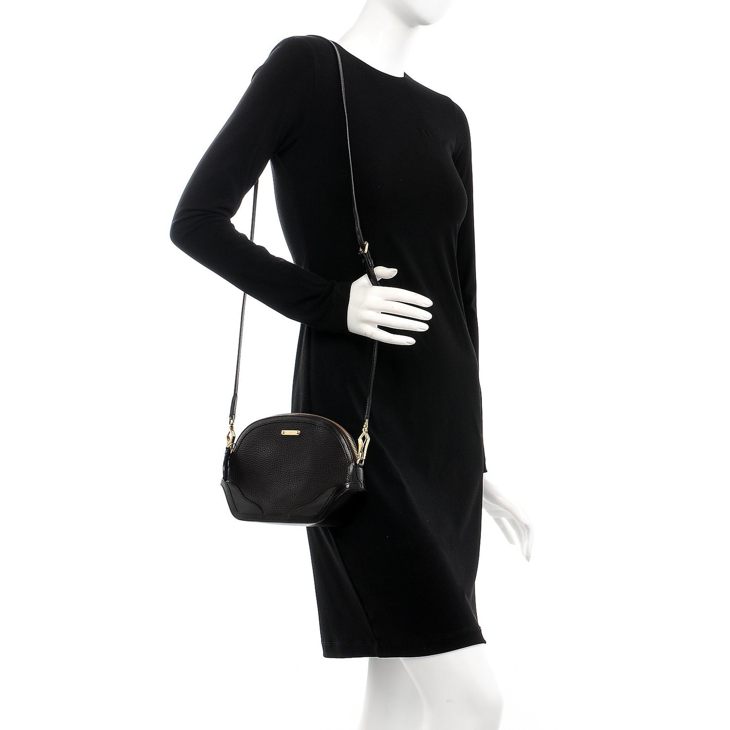 Grained Calfskin Mini Orchard Crossbody Dark Brown