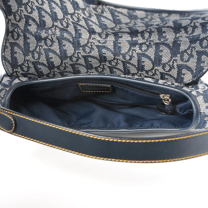 Christian Dior Monogram Saddle Bag Blue 5 of 7