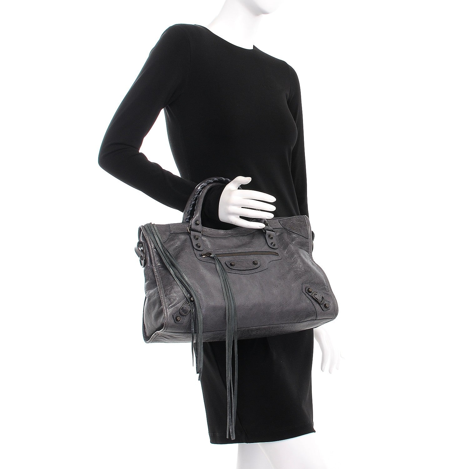 Balenciaga Agneau Classic Hardware City Anthracite 3 of 8