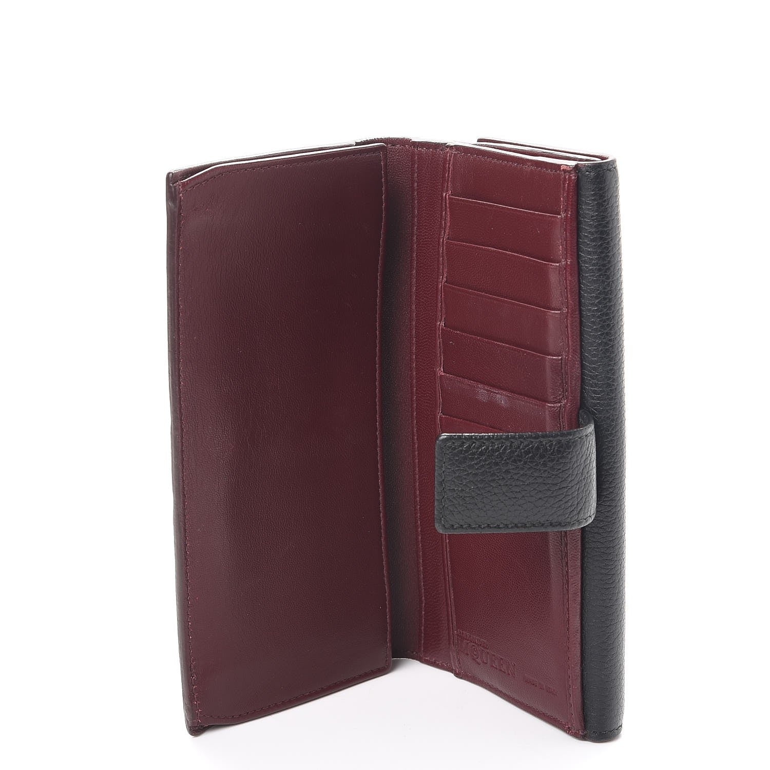 Alexander McQueen Calfskin Skull Continental Wallet Black 5 of 20