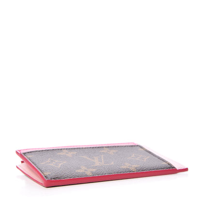 Louis Vuitton Monogram Blooming Flowers Zipped Card Holder Hot Pink Rose Ballerine 4 of 6