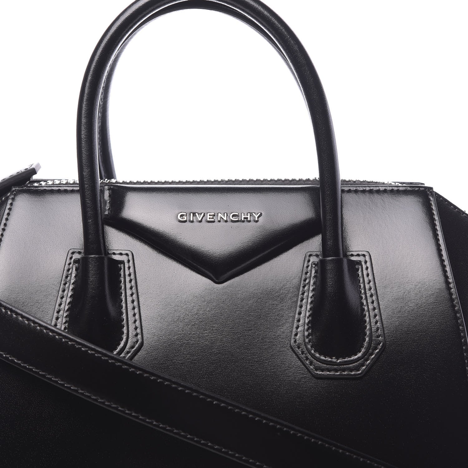 Givenchy Shiny Lord Calfskin Small Antigona Black 8 of 10