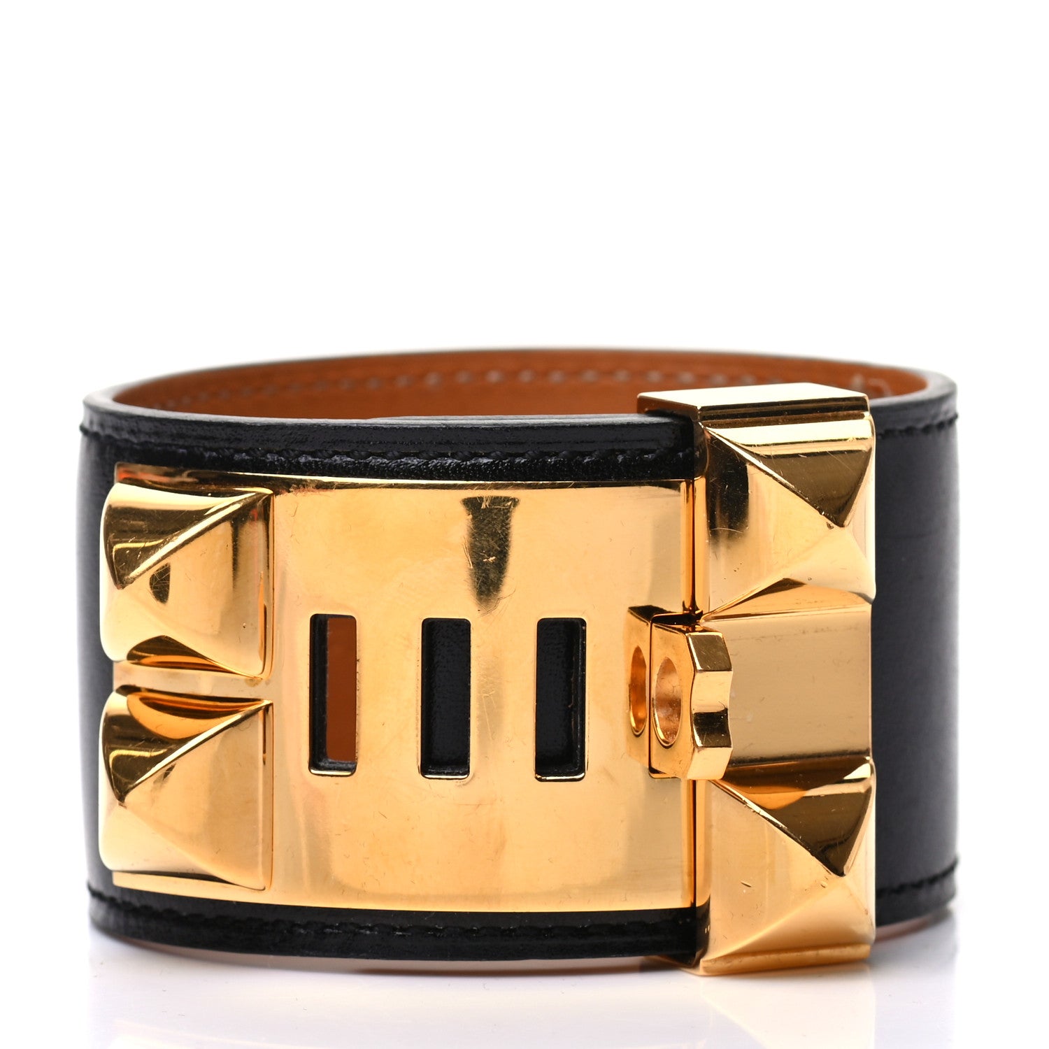 Hermes Box Collier De Chien CDC Bracelet T3 Black 3 of 5